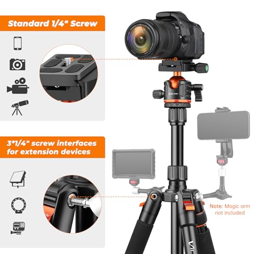 - Victiv 78.7"/ 200cm Camera Tripod, Travel Tripod -