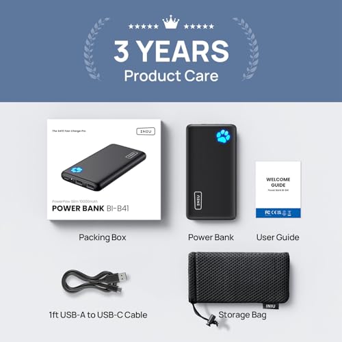 - INIU Power Bank | Portable Charger 10000mAh Slimmest & Lightest High-Speed USB -