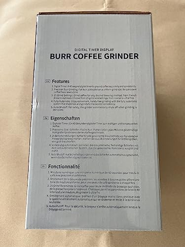 - SHARDOR Coffee Grinder Burr Electric | 25 Precise Grind Setting | Automatic Coffee Bean Grinder -