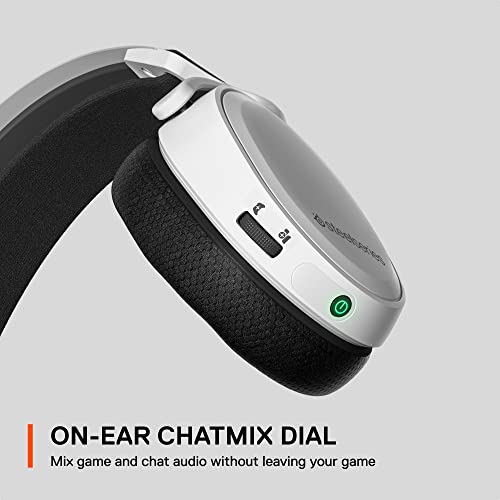 - SteelSeries Arctis 7+ Wireless Gaming Headset | Lossless 2.4 GHz | Sonar 7.1 Virtual Surround Sound | 30 Hour Battery Life | PC, PS5, PS4, Mac, Android and Switch | White -