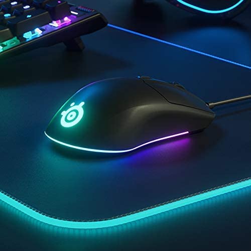 - SteelSeries Rival 3 | Gaming Mouse | 8,500 CPI | TrueMove Core Optical Sensor | 6 Programmable Buttons | Black -