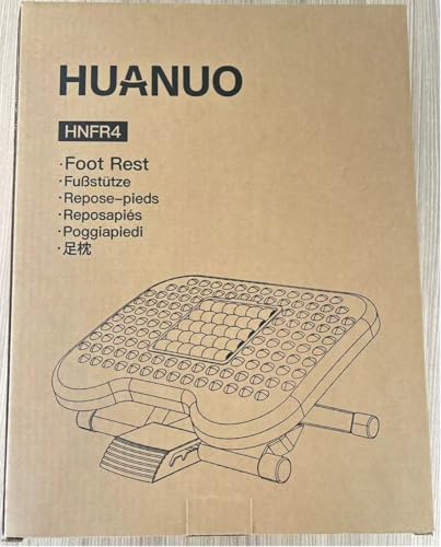 - HUANUO Foot Rest | Foot Rest Under Desk | Adjustable Angle & 3 Different Height Positions -