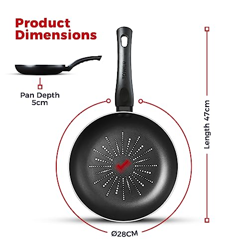- Tower T700301 SmartStart Classic | Aluminium Frying Pan | Easy Clean -