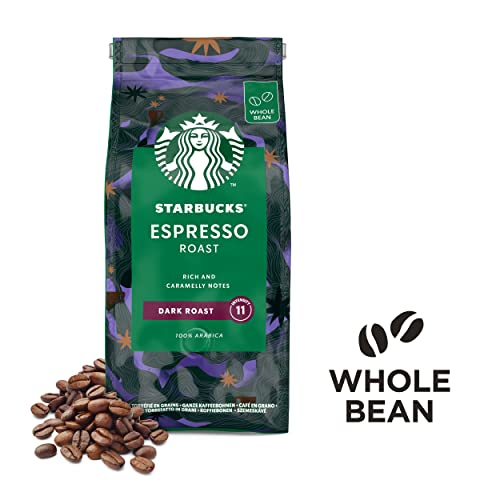 - STARBUCKS Espresso Roast | Dark Roast | Whole Bean Coffee 200g (Pack of 6) -