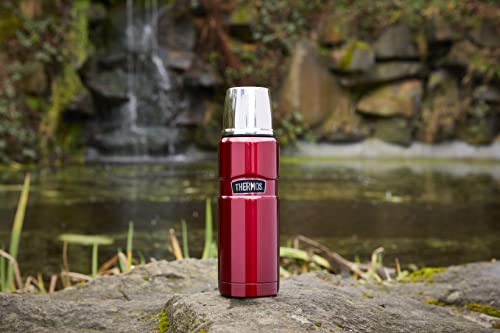 - Thermos 190755 Stainless Steel King Flask | Matt Black | 470 ml -