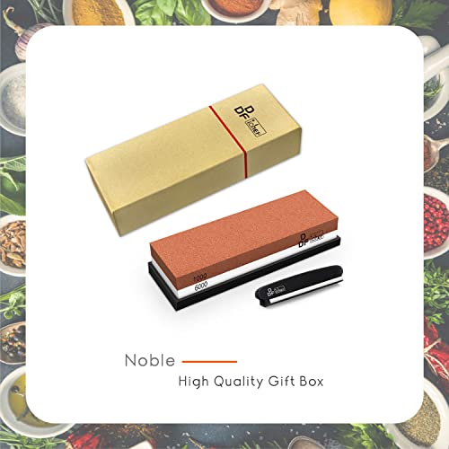 - Sharpening Stone | DDF IohEF Whetstone grit 1000/6000 | Professional 2-in-1 Double-Sided -