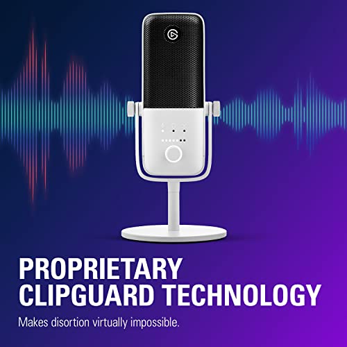 - Elgato Wave | 3 White | Premium Studio Quality USB Condenser Microphone -