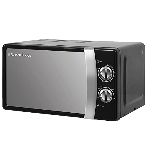 - Russell Hobbs | 17 Litre | 700 W | Black Solo Manual Microwave | 5 Power Levels -