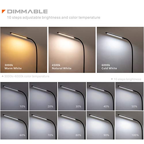 - LED Floor Lamp for Living Room | Dimmable Adjustable Standard Lamp -