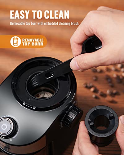 - SHARDOR Coffee Grinder Burr Electric | 25 Precise Grind Setting | Automatic Coffee Bean Grinder -