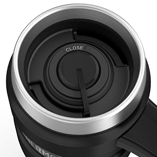 - Thermos Stainless King Travel Mug | Matt Black | 470 ml -