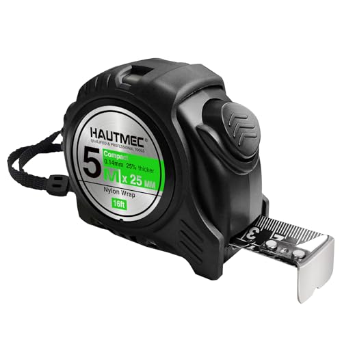 - HAUTMEC 16 Ft (5m) Heavy Duty Tape Measure | Imperial & Metric -