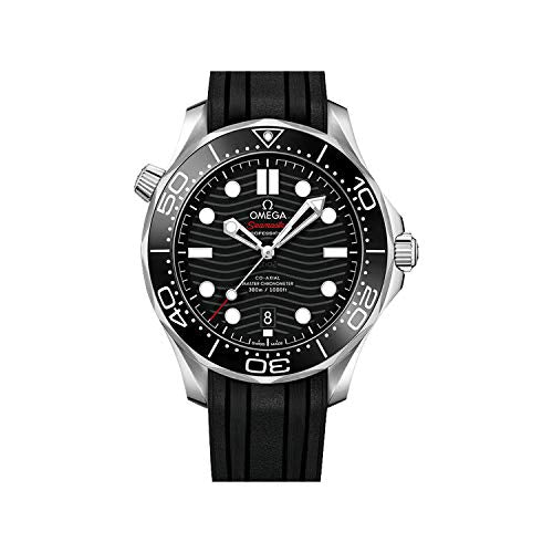 - Omega Seamaster Diver 300M 42MM Black Dial Mens Watch -