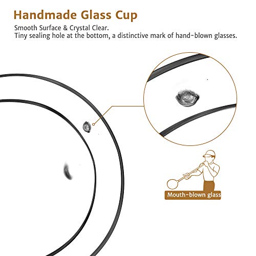 - Glastal 6x350ml Double Walled Coffee Glasses Mugs | Cappuccino Latte Macchiato Glasses Cups -