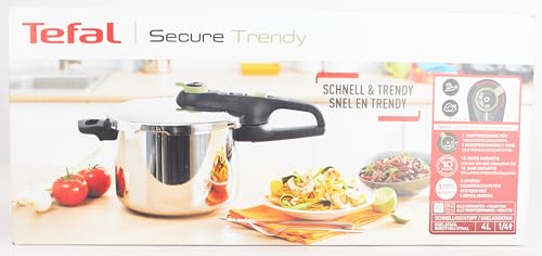 - Tefal | Secure Trendy P2580400 Pressure Cooker | 4 L -
