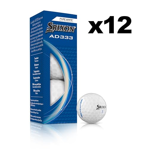 - Srixon AD333 11 | High-Performance Distance and Speed Golf Balls | Low Compression | For Consistency and Control -