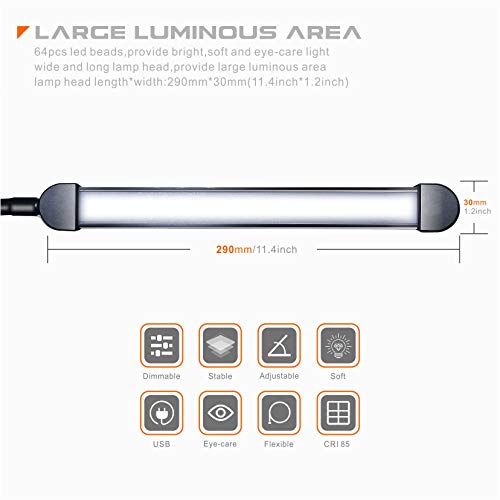 - LED Floor Lamp for Living Room | Dimmable Adjustable Standard Lamp -