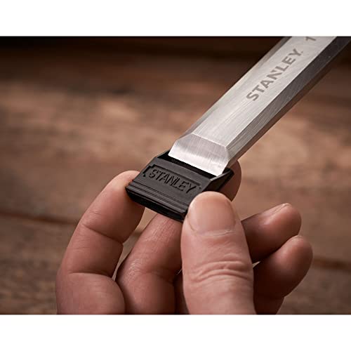 - STANLEY 4 Piece Chisel Set | Includes 6 12 18 25 mm | High Carbon Steel Blade Chisels with Sharpening Stone and Oil -