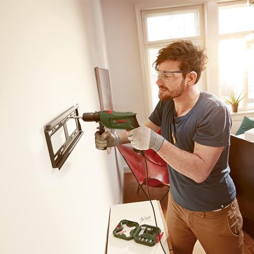 Bosch Electric Combi Drill EasyImpact 600 (600 W, in Carrying Case), Dark Green