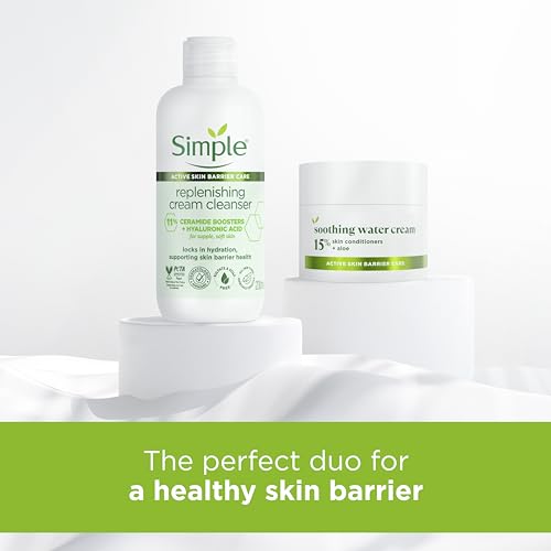 - Simple Replenishing Cream Cleanser Face Cleanser| Suitable For Most Sensitive Skin -