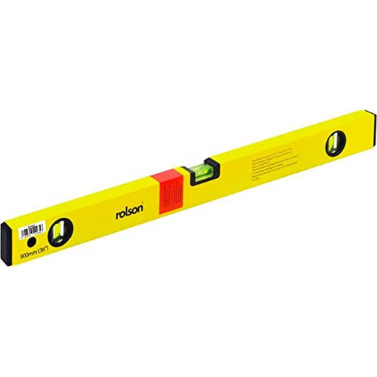 - Rolson 54465 Alloy Spirit Level | 900 mm | Yellow -
