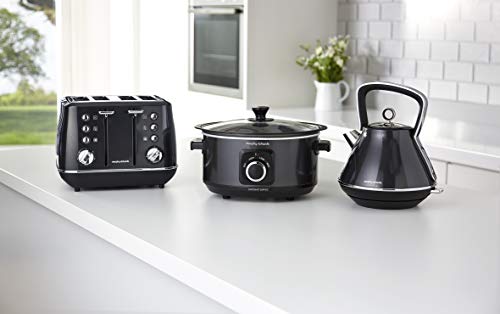 - Morphy Richards 3.5L Sear & Stew Slow Cooker | Shatter Resistant Aluminium Pot | 3 Heat Settings -