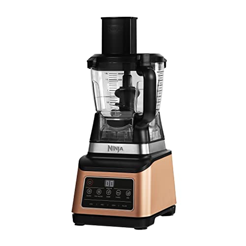 - Ninja 3-in-1 Food Processor & Blender | Copper/Black -