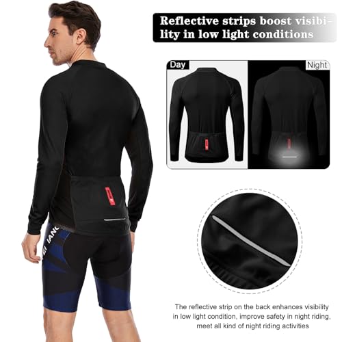 - MEETWEE Men’s Cycling Jersey | Long Sleeve Biking Cycle Tops -