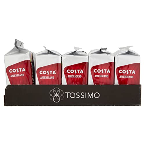 - Tassimo | Costa Americano Coffee Pods| x16 | (Pack of 5, Total 80 Drinks) -