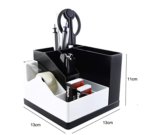 - EXERZ Desk Organiser/Pen Holder/Desk Tidy/Rotating 360° | Stationery Included -