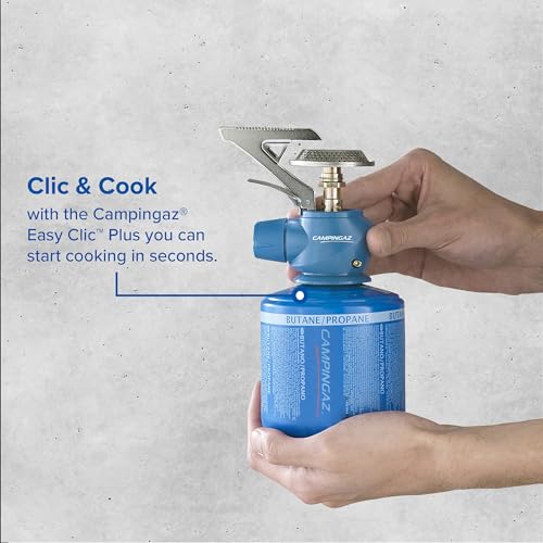 Campingaz Twister Plus gas stove, 1-burner camping stove for outdoor, backpacking or festivals, compact size, powerful output 2,600 watts, including carrying bag, runs off CV 470 gas cartridge