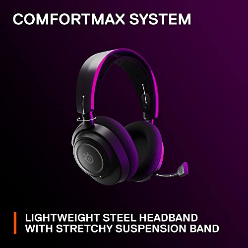 - SteelSeries | Arctis Nova 7 | Wireless Multi-Platform Gaming Headset | Dual Wireless 2.4GHz & Bluetooth | PC, PS5, Switch, Mobile -