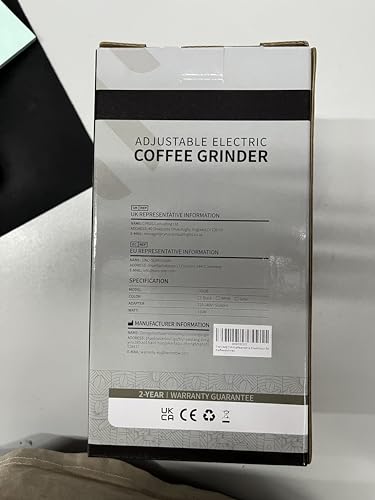 - TWOMEOW | Coffee Grinder | Adjustable Electric Spice Grinder |  Removable Grinding Cup | 80g -