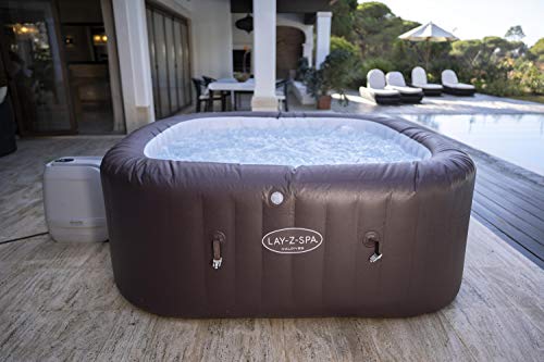 - Lay-Z-Spa Maldives Luxury Hot Tub | 8 HydroJet Pro Massage System | Inflatable Spa | LED Lights | Foot Massager | Freeze Shield Technology | 5-7 Person -