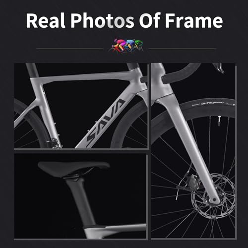 - SAVADECK Carbon Road Bike | T800 Carbon Fiber Frame | 700C Racing Bicycle -