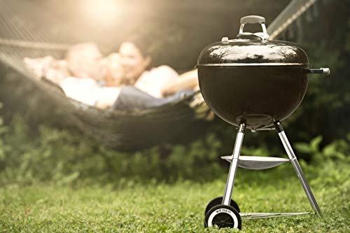 - Weber Original Kettle Charcoal Grill Barbecue, 57cm | E-5710 BBQ Grill with Lid Cover