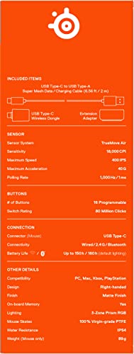 - SteelSeries Aerox 9 Wireless | Holey RGB Gaming Mouse | Ultra-lightweight Water Resistant Design -