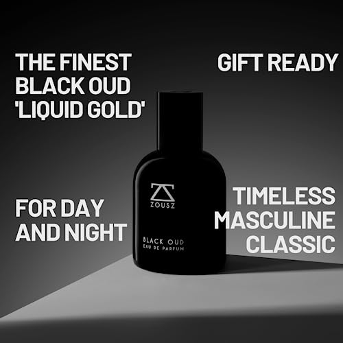 - ZOUSZ Black Oud Eau De Parfum - Luxury Oud Perfume for Men with Black Oud Wood Oil