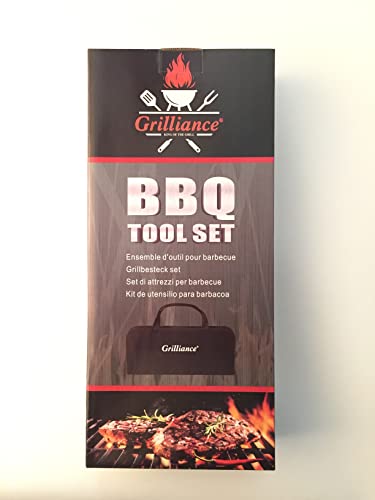 - Grilliance 30pcs Stainless Steel Grill Tools Set -