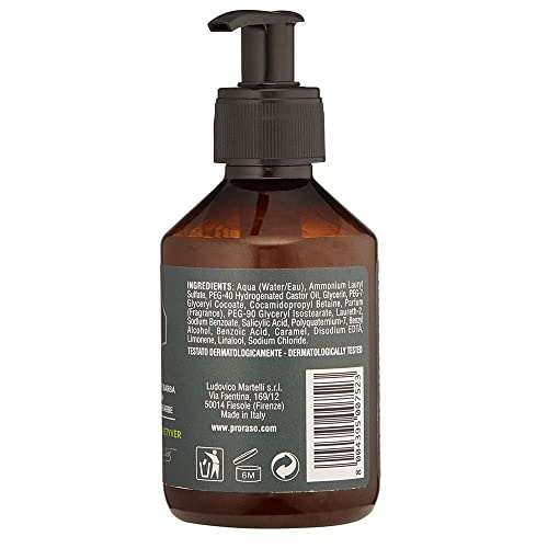 - Proraso Beard Wash | Cypress & Vetyver | 100ml | Scented Beard Shampoo | Softens, Cleanses, Conditions -