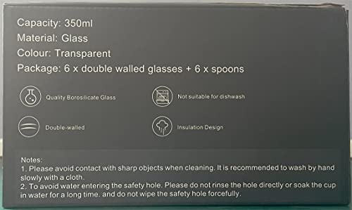 - LIBWYS 6 Pack Double Walled Coffee Cups Glasses Mugs | Cappuccino Latte Tea Cups with Handle -