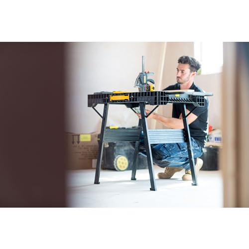- Stanley FatMax Foldable Workbench | 455kg Load | Metal legs For Maximum stability | FMST1-75672 -