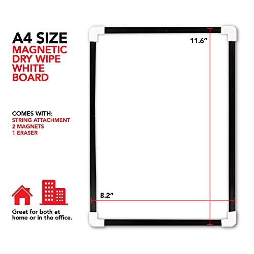 - G4GADGET A4 Dry Wipe Magnetic Whiteboard -