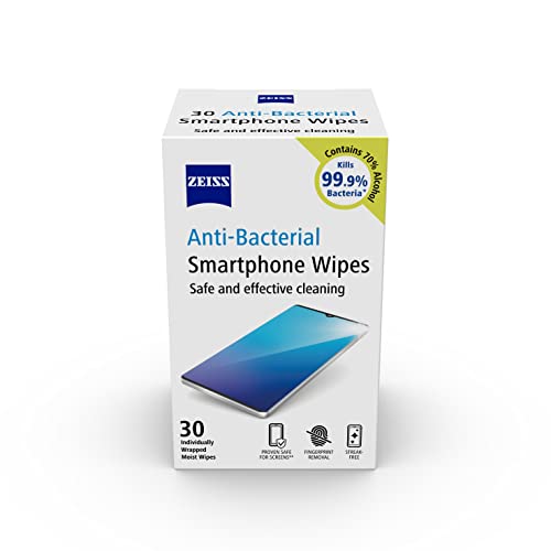 - ZEISS Anti-Bacterial Smartphone Screen Wipes, for Computers, Cameras and Binoculars