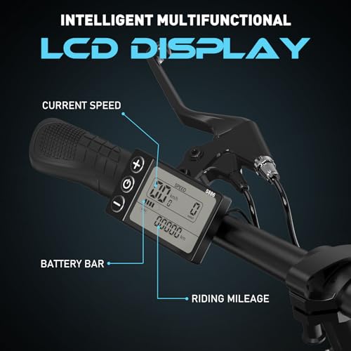COLORWAY 20'' Electric Bike, Folding EBike, City Bike with 36V 15Ah Removable Battery, 7-Speed,with 250W Motor, Unisex Adult with LCD Display, Dual Disc Brake,Range up to 45-100KM,with pannier bag.