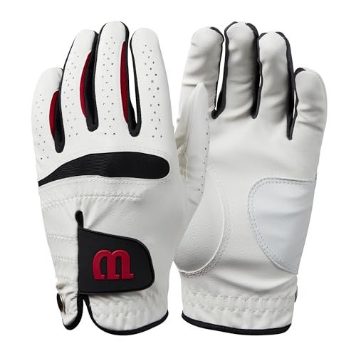- Wilson Men's Golf Glove, Size: L, Left hand.