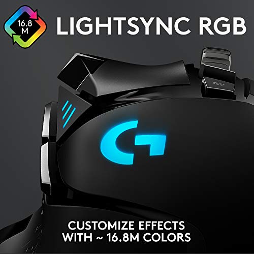 - Logitech G G502 HERO High Performance Wired Gaming Mouse | HERO 25K Sensor | 25,600 DPI | RGB | Adjustable Weights | 11 Programmable Buttons -