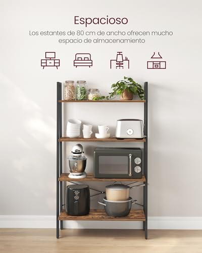 - VASAGLE Ladder Shelf, 4-Tier Bookshelf -