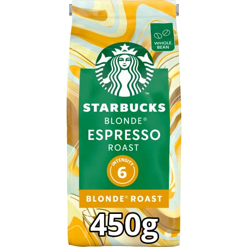 - STARBUCKS | Blonde Espresso Roast | Blonde Roast | Whole Bean Coffee 450g (Pack of 4) -