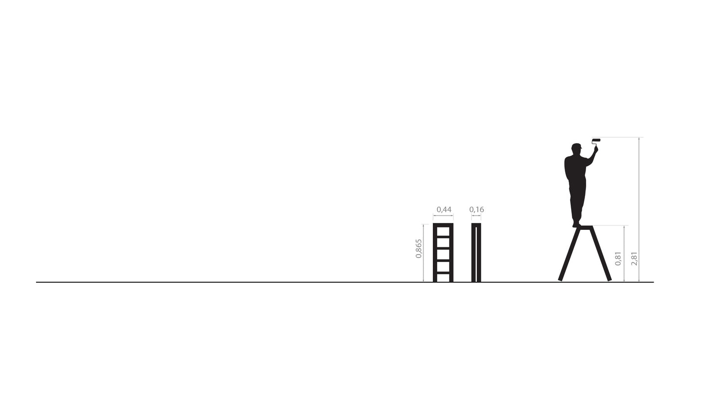 - Drabest PRO SERIES LADDERS 2x4-Step Aluminum Double-Sided Household Ladder | 150 KG –Aluminum Step Ladder | Ladders Multi Purpose | Folding Step Ladder –